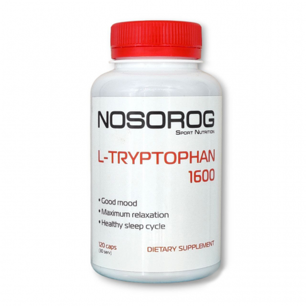 Триптофан Nosorog L-Tryptophan 1600, 120 капсул