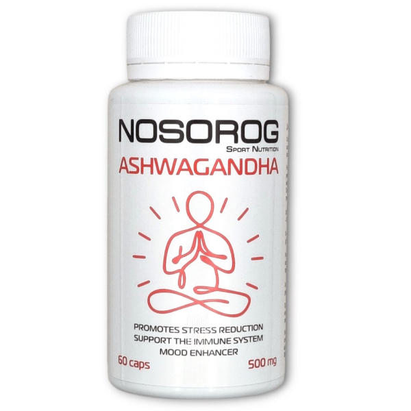 Екстракт кореня ашваганди Nosorog Ashwagandha, 60 капсул