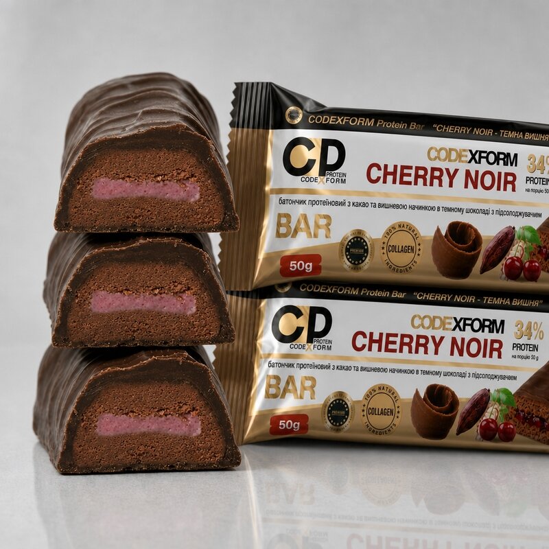 Блок протеїнових батончиків CODExFORM Protein Bar, 12*50 грам. Фото 8
