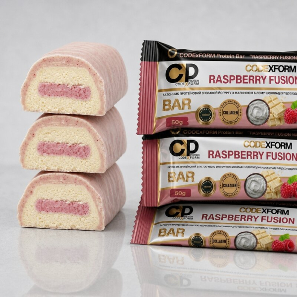 Блок протеїнових батончиків CODExFORM Protein Bar, 12*50 грам. Фото 24