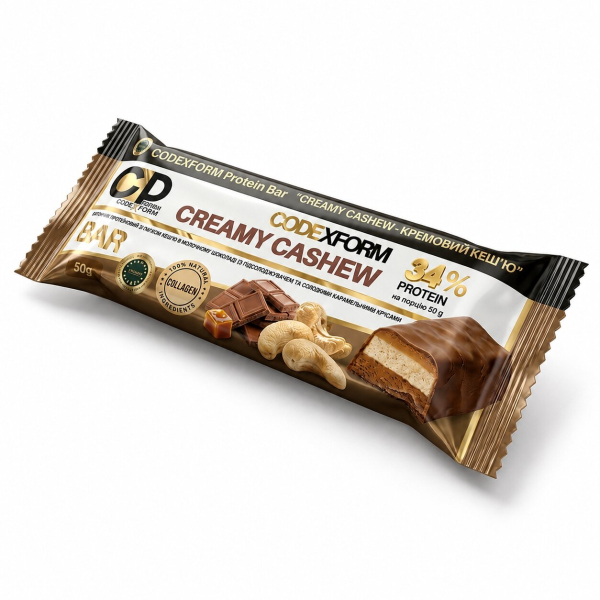 Блок протеїнових батончиків CODExFORM Protein Bar, 12*50 грам. Фото 14