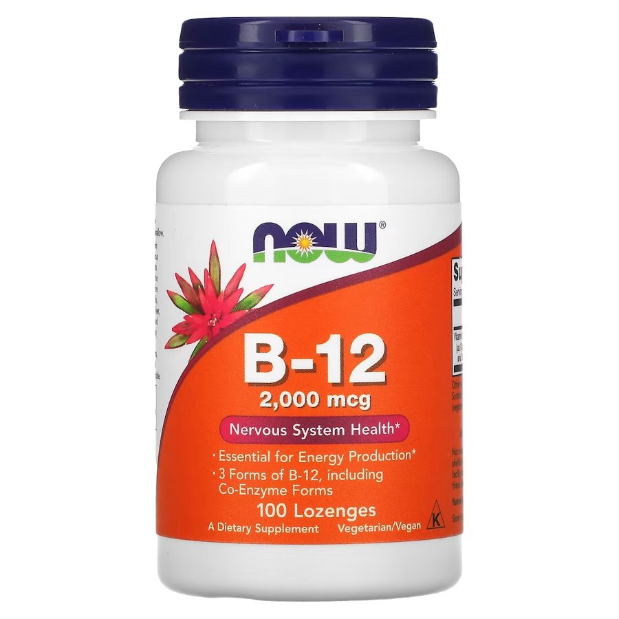 Вітаміни та мінерали NOW Vitamin B12 2000 mcg, 100 льодяників