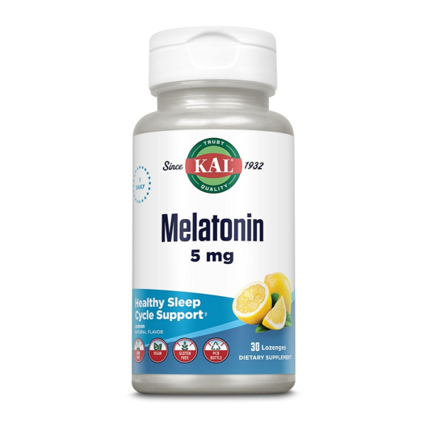 Льодяники з мелатоніном KAL Melatonin 5 mg, 30 льодяників