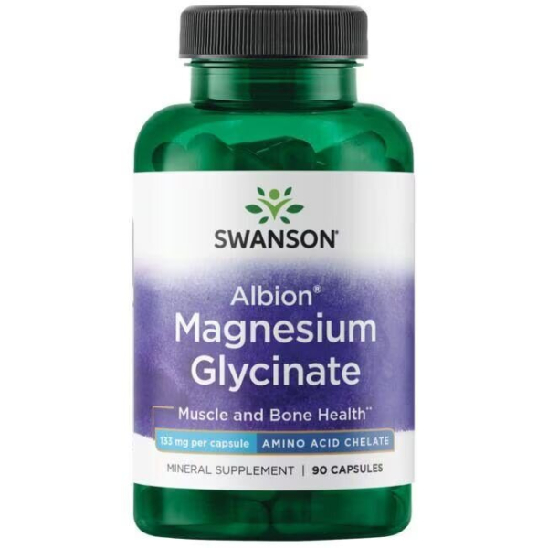 Хелат магнію Swanson Albion Magnesium Glycinate, 90 капсул