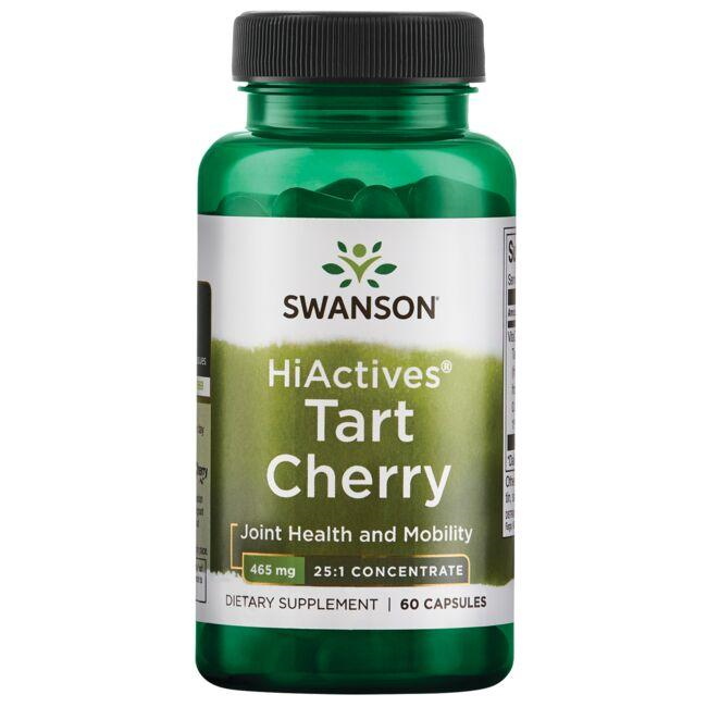 Натуральна добавка Swanson Hiactives Tart Cherry 465 mg, 60 капсул