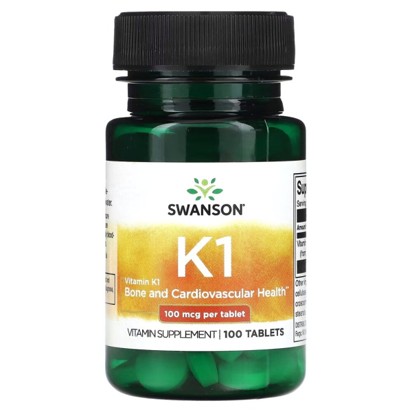 Філлохінін Swanson Vitamin K1 100 mcg, 100 таблеток