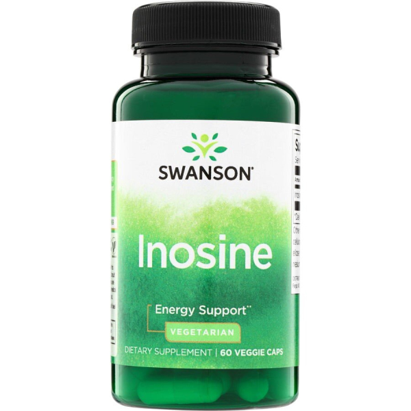 Інозин Swanson Inosine 500 mg, 60 вегакапсул