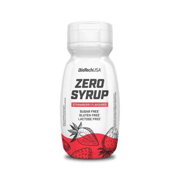 Замінник харчування BioTech Zero Syrup, 320 мл - Полуниця