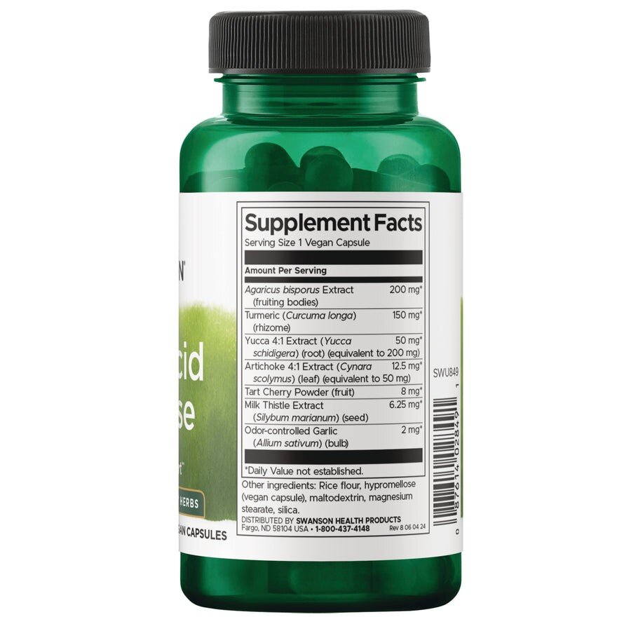 Рослинний комплекс Swanson Uric Acid Cleanse, 60 вегакапсул. Фото 2
