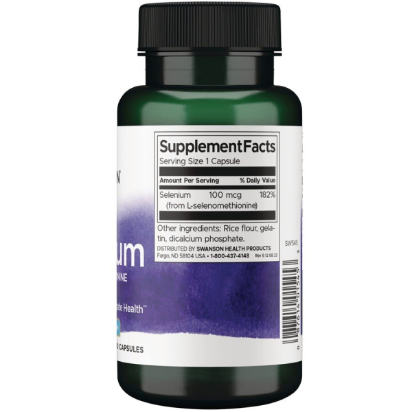 L-селенометіонін Swanson Selenium 100 mcg, 300 капсул