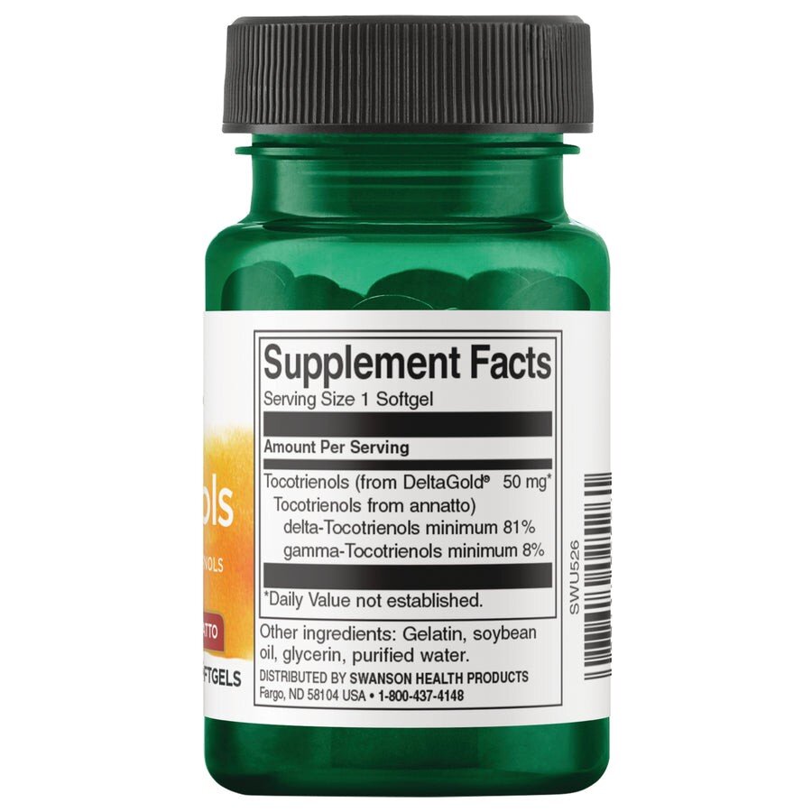 Токотрієноли Swanson Tocotrienols 50 mg, 60 капсул. Фото 2