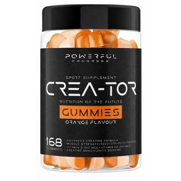Креатин моногідрат у желейках Powerful Progress Crea-Tor Gummiues, 166 желеок