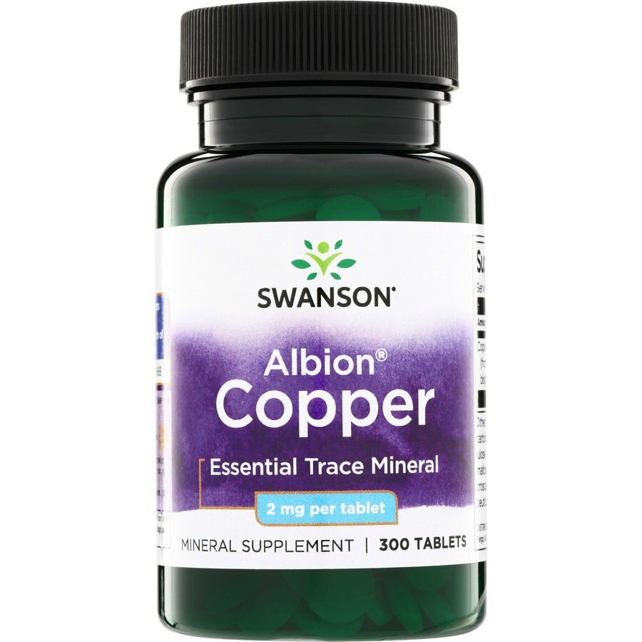 Хелатна мідь Swanson Copper 2 mg, 300 капсул