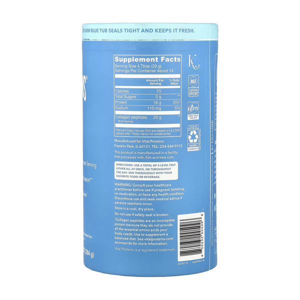 Collagen Peptides - 284g Unflavored. Фото 2