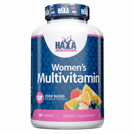 Вітаміни та мінерали Haya Labs Food Based Women's Multi, 60 таблеток