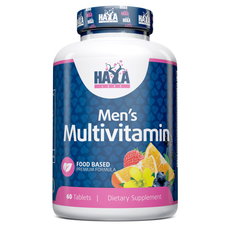 Мультивітаміни Haya Labs Food Based Men's Multi, 60 таблеток для чоловіків
