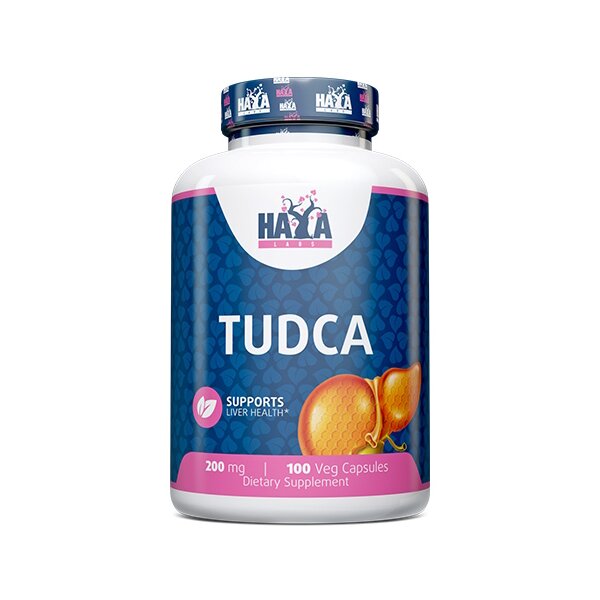 Натуральна добавка Haya Labs Tudca, 100 вегакапсул для підтримки печінки