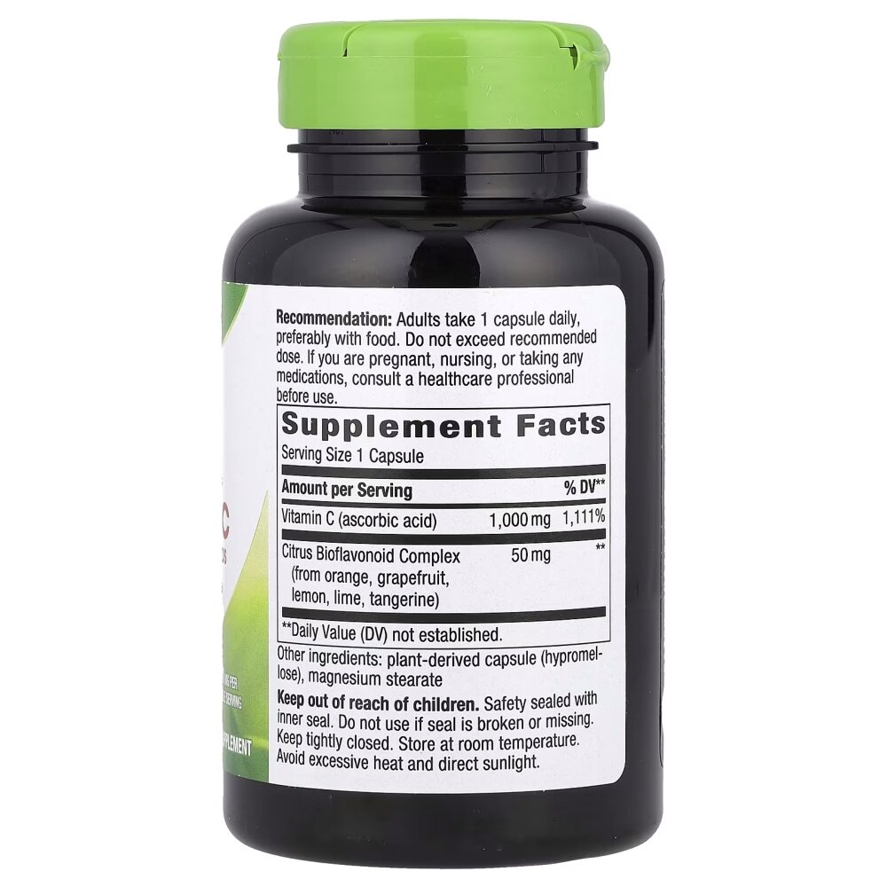 Вітамін С з цитрусовими біофлавоноїдами Nature's Way Vitamin C with Bioflavonoids Extra Strength, 100 капсул. Фото 2