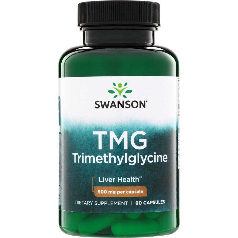 Триметилгліцин Swanson TMG Trimethylglycine 500 mg, 90 капсул