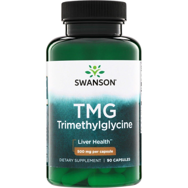 Триметилгліцин Swanson TMG Trimethylglycine 500 mg, 90 капсул