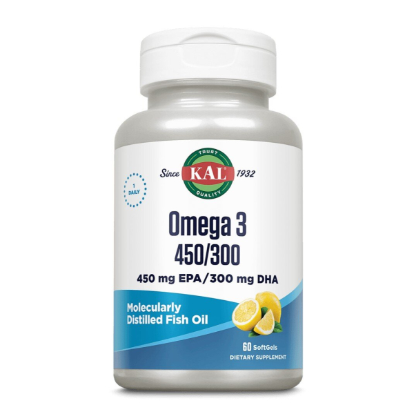 Риб’ячий жир KAL Omega 3 450/300, 60 капсул