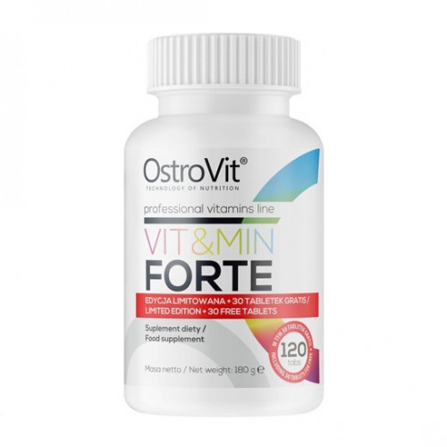 Вітаміни та мінерали OstroVit Vit&Min Forte, 120 таблеток