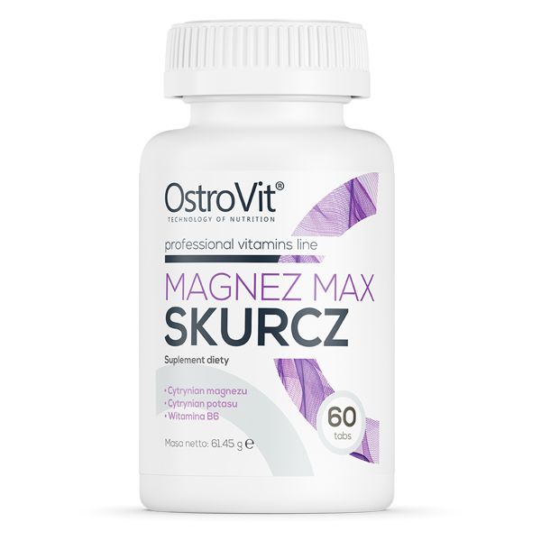 Вітаміни та мінерали OstroVit Magnez MAX Skurcz, 60 таблеток