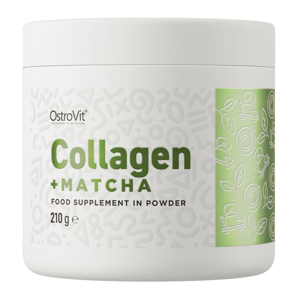 Колаген та матча OstroVit Collagen + Matcha, 210 грам