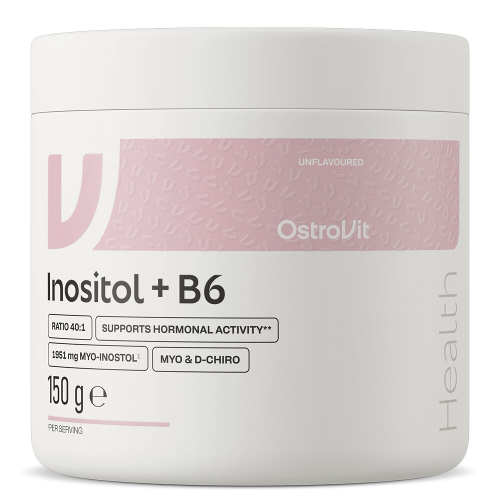 Инозитол 40:1 с витамином B6 OstroVit Inositol + B6, 150 грамм