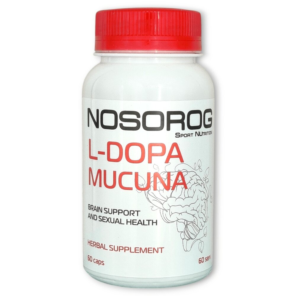 Екстракт мукуни Nosorog L-Dopa Mucuna, 60 капсул