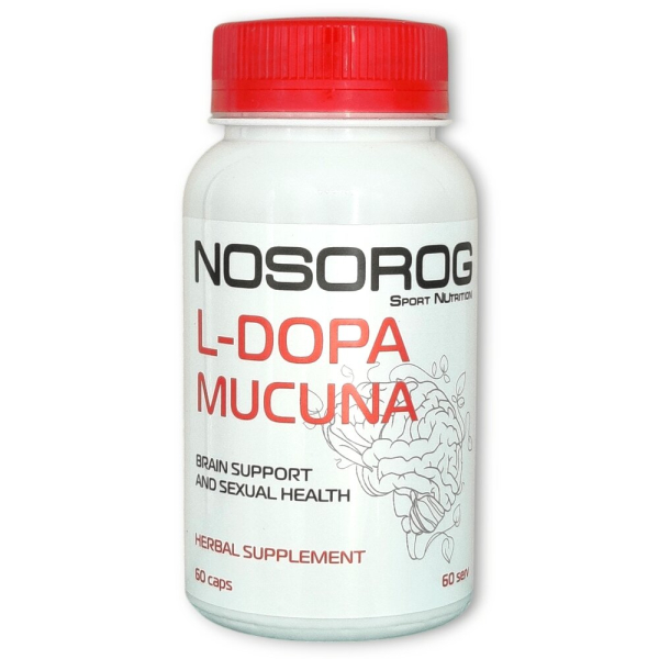 Екстракт мукуни Nosorog L-Dopa Mucuna, 60 капсул