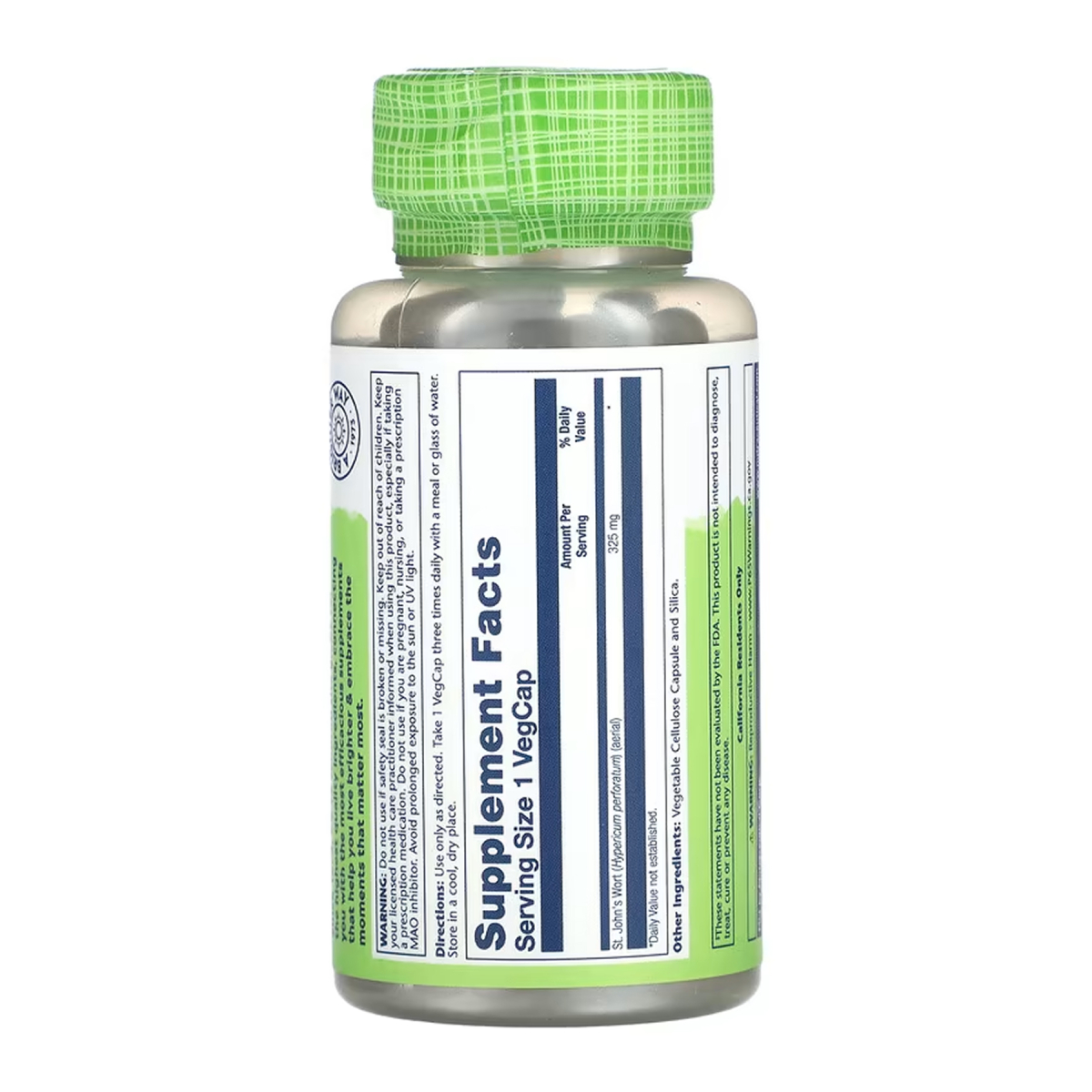 St. John's Wort Aerial 325mg - 100 vcaps. Фото 2