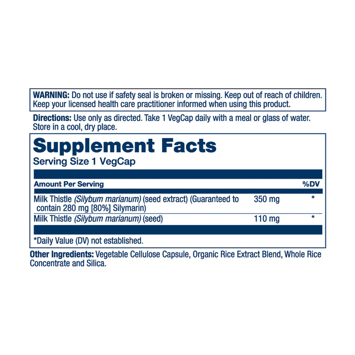 Milk Thistle Seed Extract One 350mg - 30 vcaps. Фото 2