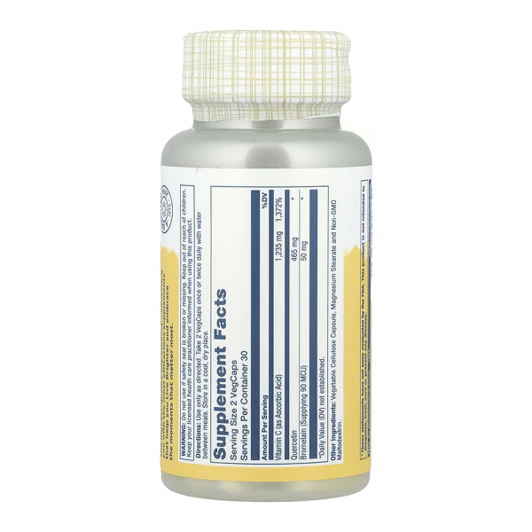 Quercetin Bromelain & Vitamin C - 60 vcaps. Фото 2