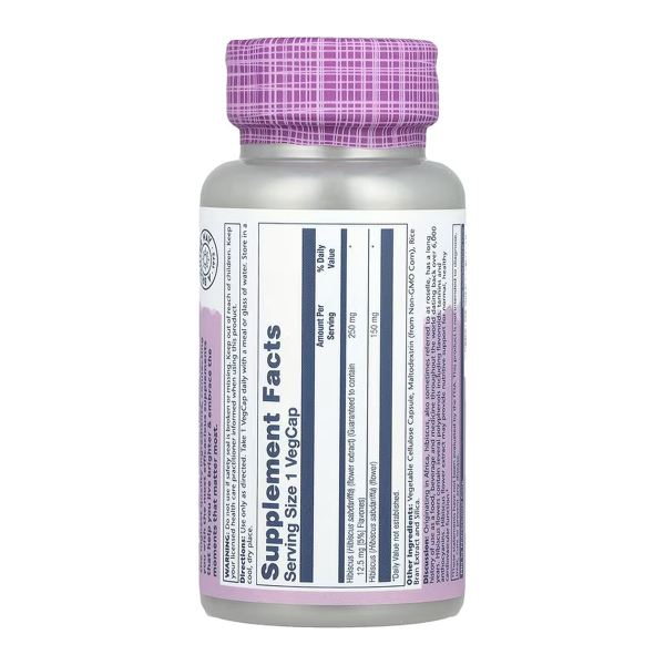 Hibiscus Flower Extract 250mg - 60 vcaps. Фото 2
