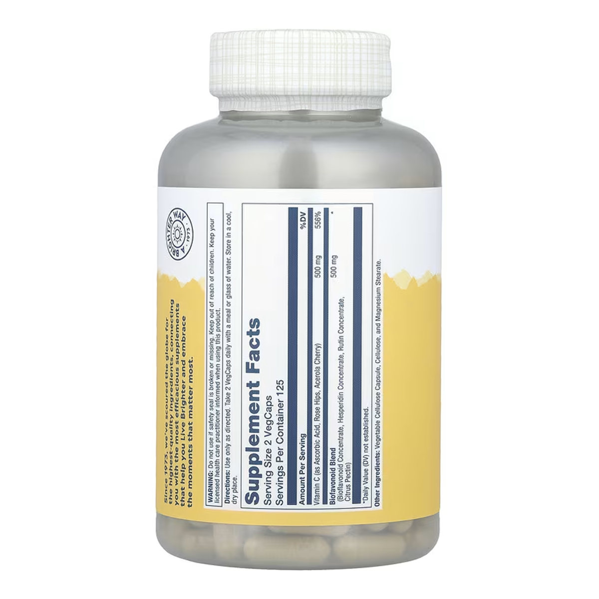 Vitamin C & Bioflavonoids 1:1 500mg - 250 vcaps. Фото 2