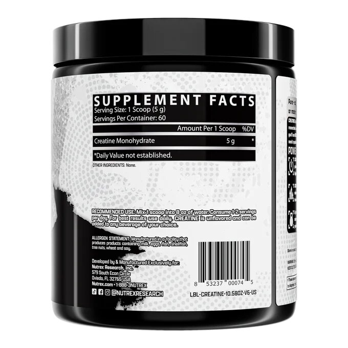 Креатин Nutrex Research Creatine Drive Black, 300 грам. Фото 3