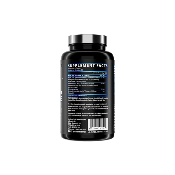 Стимулятор тестостерону Nutrex Research Anabol Nighttime, 60 капсул. Фото 3