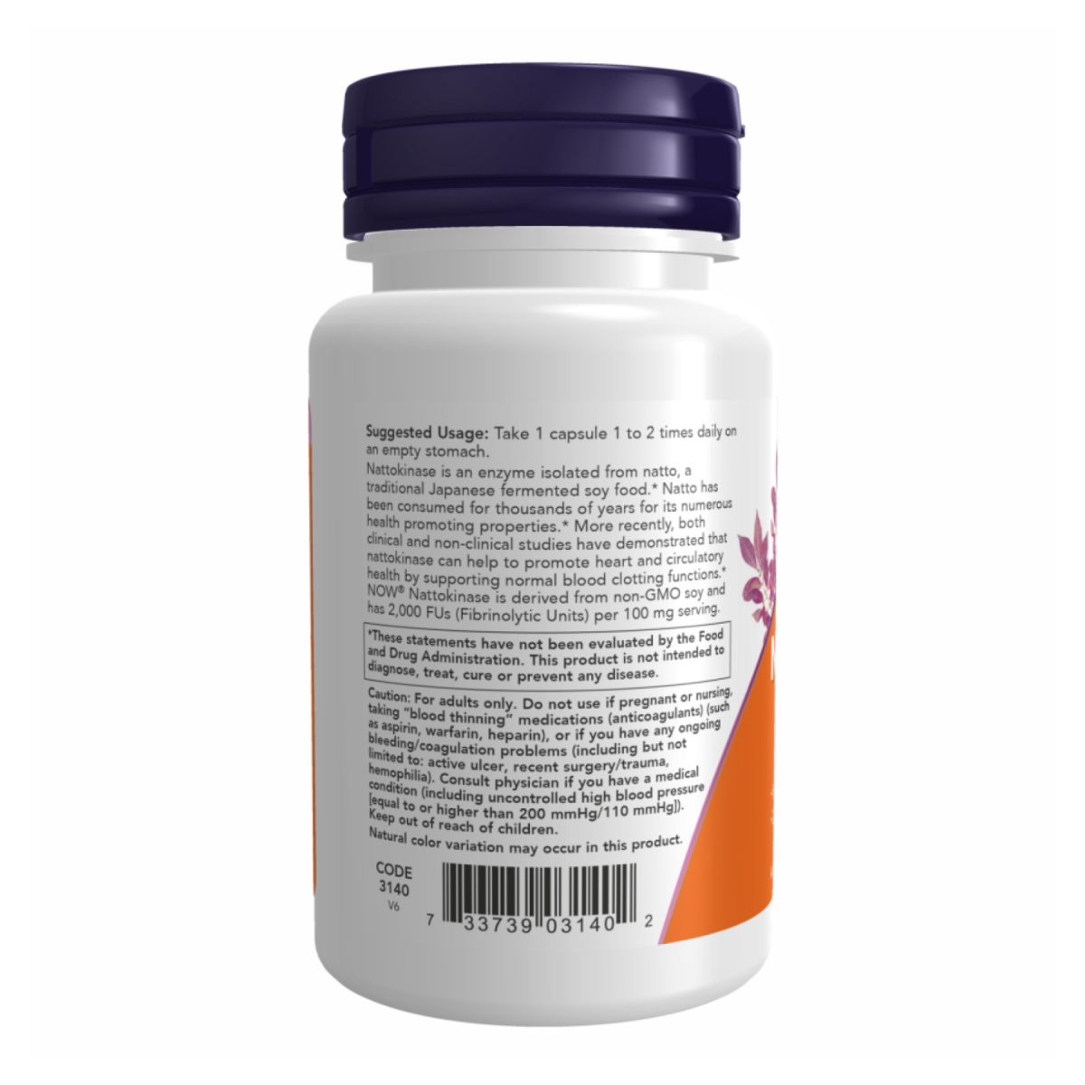 Nattokinase 100mg - 60 vcaps. Фото 3