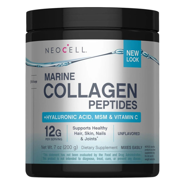 Морський колаген Neocell Marine Collagen Peptides + Hyaluronic Acid, MSM & Vitamin C, 198 грам