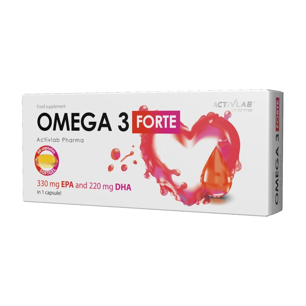 Омега-3 ActivLab Pharma Omega 3 Forte, 60 капсул