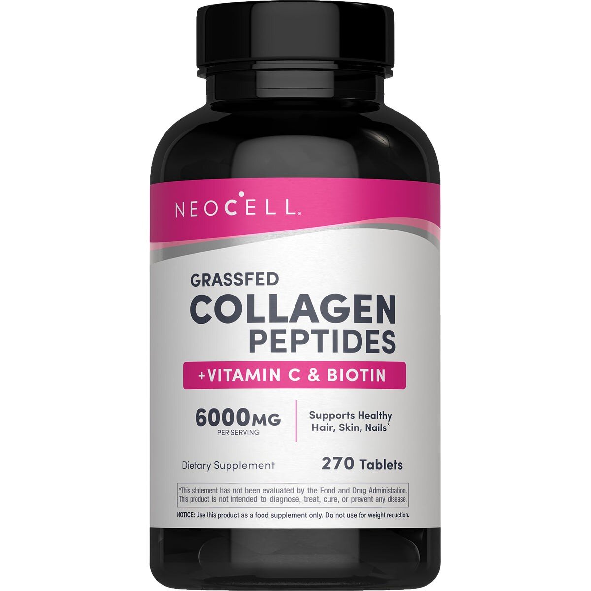 Колагенові пептиди типів I та III Neocell Grassfed Collagen Peptides + C & Biotin, 270 таблеток