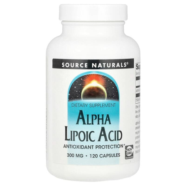 Альфа-ліпоєва кислота Source Naturals Alpha Lipoic Acid 100 mcg, 120 таблеток