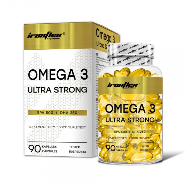 Жирні кислоти IronFlex Omega 3 Ultra Strong, 90 капсул. Фото 2
