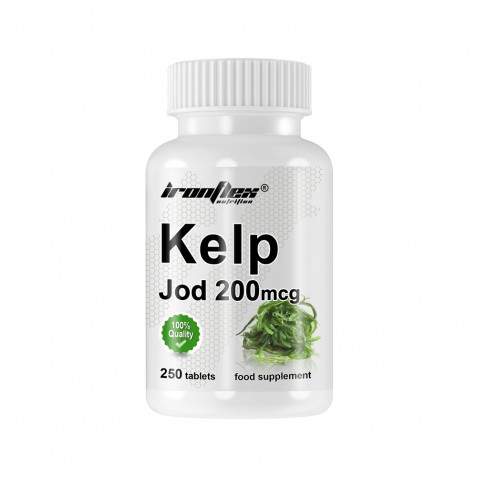 Вітаміни та мінерали IronFlex Kelp Jod 200 mсg, 250 таблеток