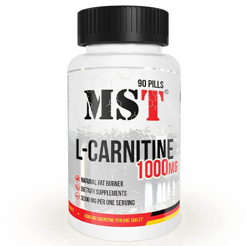 Жироспалювач MST Nutrition L-Carnitine 1000 mg, 90 таблеток