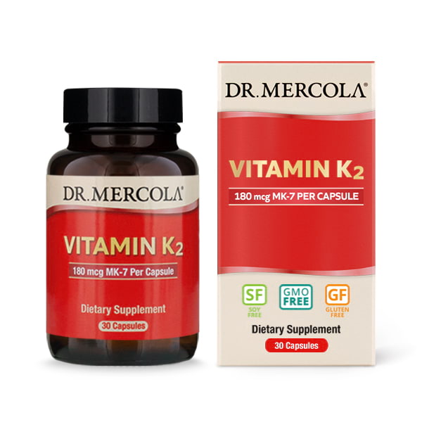 Вітаміни та мінерали Dr. Mercola Vitamin K2, 30 капсул