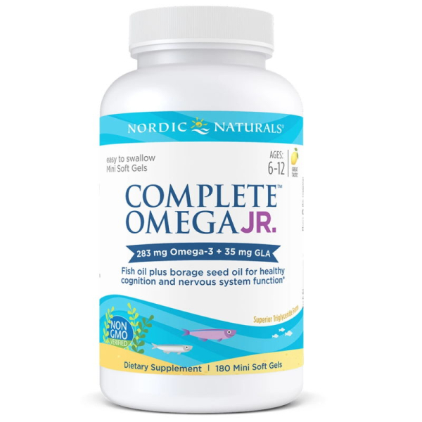 Жирні кислоти Nordic Naturals Complete Omega Junior, 180 капсул лимон