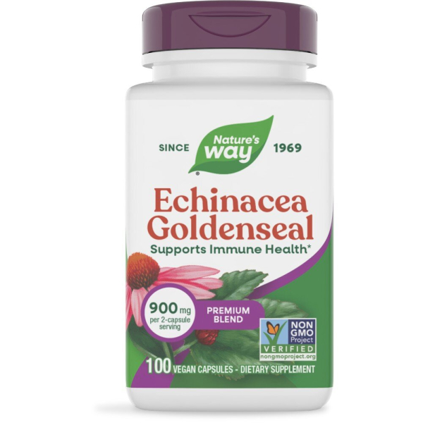 Рослинний комплекс Nature's Way Echinacea Goldenseal Premium Blend, 100 капсул