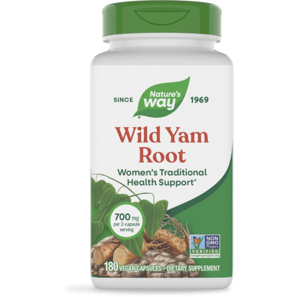 Корінь дикого ямсу Nature's Way Wild Yam Root, 180 вегакапсул